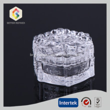 Snowflake clear glass jewel box
